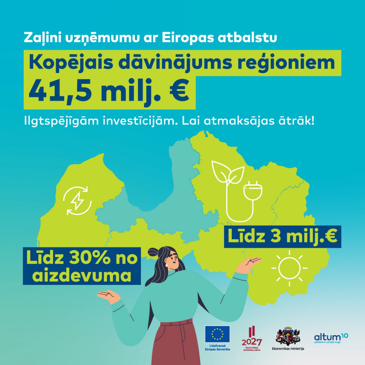 Vebinārs: valsts un Eiropas fondu atbalsts MVU zaļināšanai reģionos