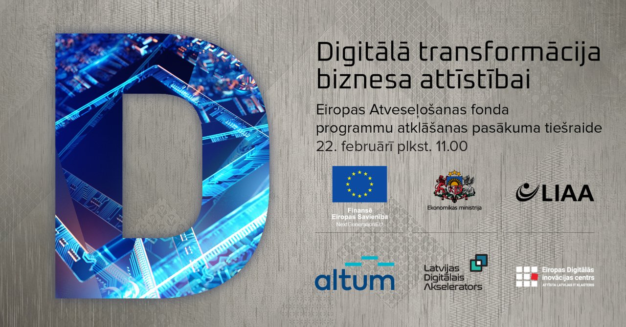 Digitālā transformācija biznesa attīstībai – atklāšanas pasākums