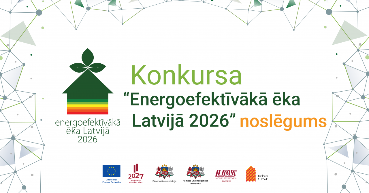 Konkursa “Energoefektīvākā ēka Latvijā 2026” laureātus godināsim 17. septembrī